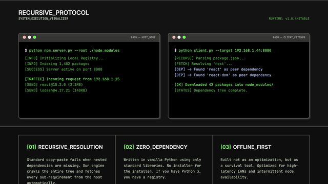 Local Network NPM Installer
